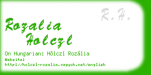 rozalia holczl business card